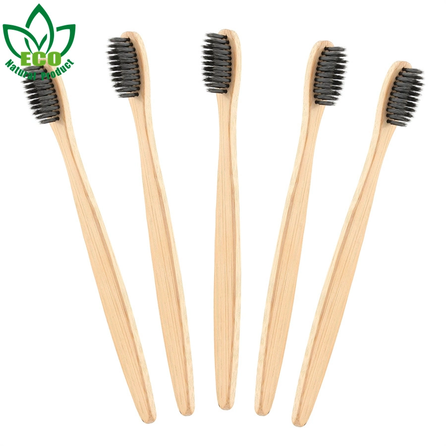 2PCS Natural Pure Bamboo Toothbrush Portable Soft Hair Tooth Brush Eco Friendly Brushes Oral Cleaning Care Tools